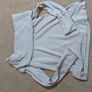 Lilly Pulitzer Belinda Sweater Heathered GRAY Long Sleeve Top, Small MSRP $108